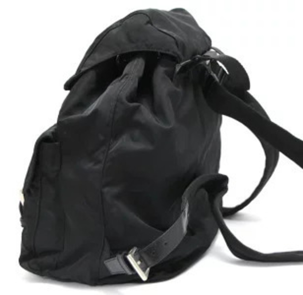 Prada backpack triangular double pockets black - Picture 2 of 7
